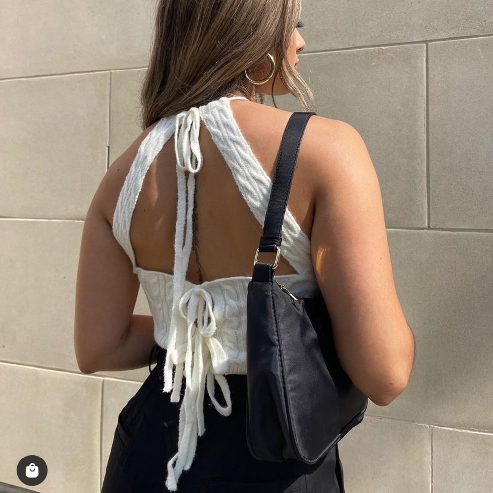 Crochet Knit Halter Top